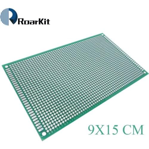 1PCS 9x15 cm PROTOTYPE PCB 2 layer 9*15CM panel Universal Board double side 2.54MM