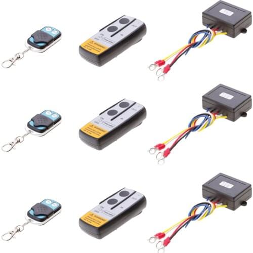 3 Pieces 50ft SUV Winch Remote Receiver Automatic Winch Tools KLS-205/2