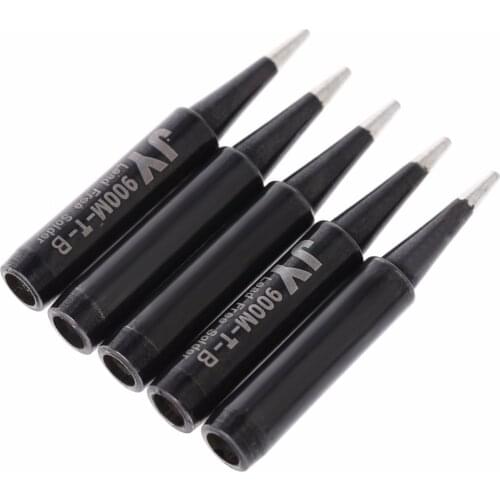 5 Pcs Lead Free Replacement Soldering Solder Iron Tips 900M-T-B For Saike 936 Solder Iron Tips