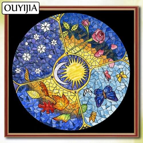 Butterfly Animals Birds Flower 5D DIY Diamond Full Square OUYIJIA Painting Diamond Embroidery Mosaic Picture Of Rhinestones Sale