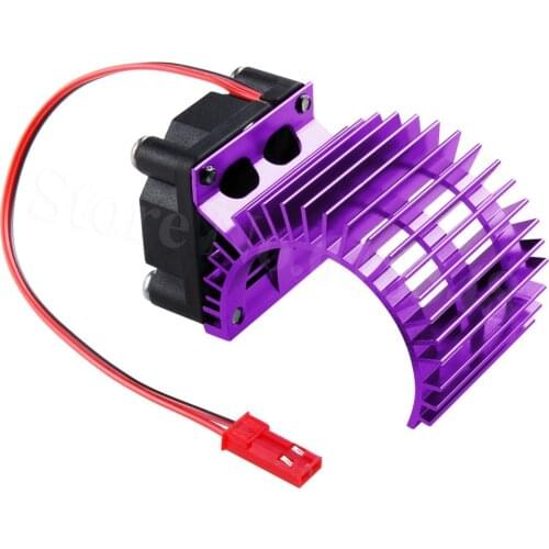 Brushless Electric Engine Motor Heatsink With Cooling Fan DC 5-6V For 550 / 540 Size RC Monster Truck Buggy Crawler