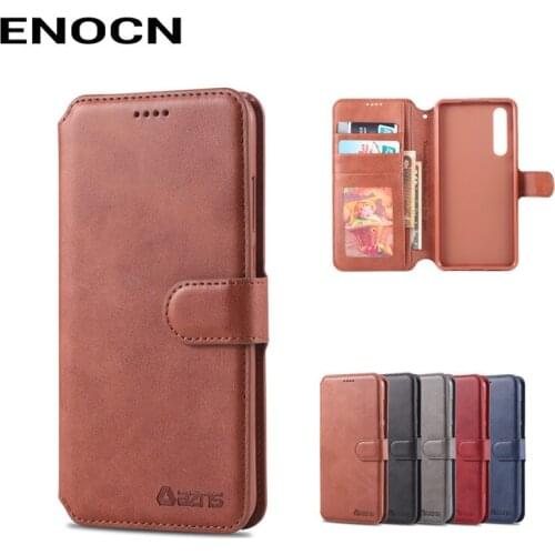 Wallet Case For Huawei P30 Cover Case Huawei P30 Luxury PU Leather Flip Full Protector Shockproof Vintage Phone Housing