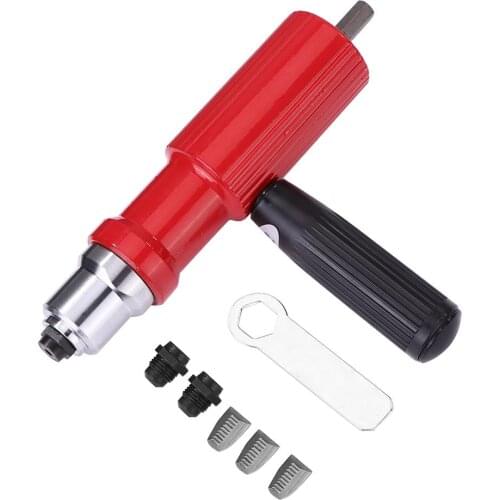 Electric Rivet Gun Drill Nut Riveting Tool Cordless Riveting Riveter Adapter Kit Rivet Nut Gun Drill Adapter Riveter Rivnut Acce