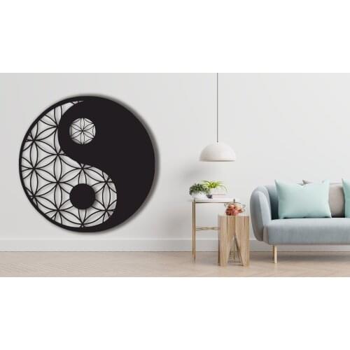 Geometric Yin Yang Decor, Metal Wall Art, Metal Yin Yang Decor, Home decor, Livingroom Decor, İndoor And Outdoor Decor, Metal Yi