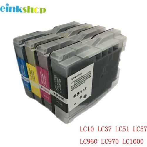Einkshop LC10 LC37 LC51 LC57 LC960 LC970 LC1000 Ink Cartridge For Brother DCP-130C DCP-135C MFC-235C MFC-240C 750CN 750CW 465CN