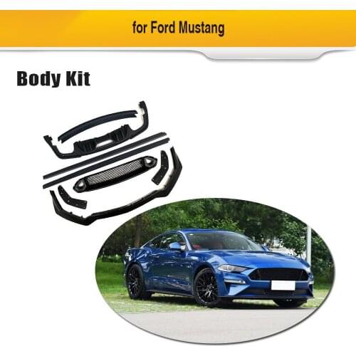 Car Body Kits for Ford Mustang 2018 2019 2020 Front Bumper Lip Rear Bumper Diffuser Roof Spoiler Side Skirts Bodykits