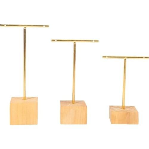 3-Piece Fashion T-Bar Jewelry Display Rack Stand Holder Earrings Hanging Organizer Jewelry Set