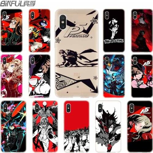 Cover soft Silicone TPU Case For Xiaomi Mi 9 8 SE 6X 5X A3 A1 A2 LITE 10 10lite max 3 cc9 Pro cc9e Persona 5 P5