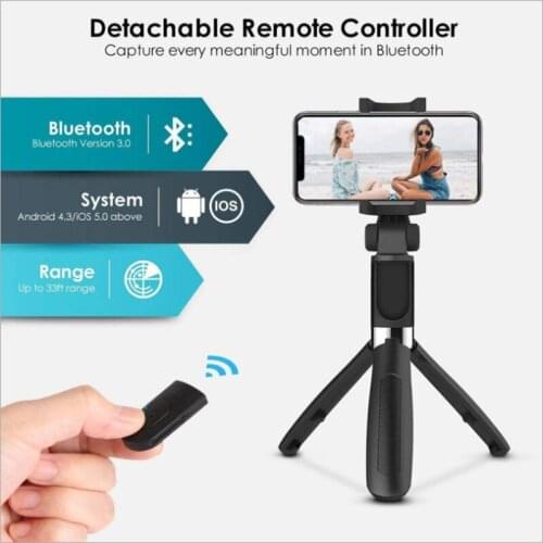 Non-slip Design Clip Live Portable Broadcast Multi-angle Flexible Mobile Phone Stand Holder Mini Tripod