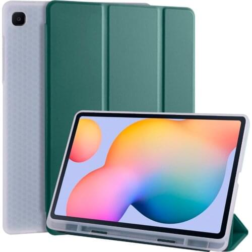 New Case for Samsung Galaxy Tab S6 Lite 10.4" P610 P615 Soft Back Smart Cover for Samsung Tab S6 Lite Case with Pencil Holder