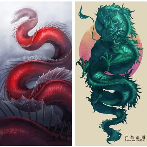 Full 5D Diy Diamond Painting Animal Portrait Cross Stitch Kit Tattoo Diamond Mosaic Handmade Diy Diamond Embroidery Jade Dragon