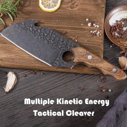 Hand-forged meat cleaver Stainless steel kitchen knife Deboning knife Fish slaughter knife Outdoor cooking knife