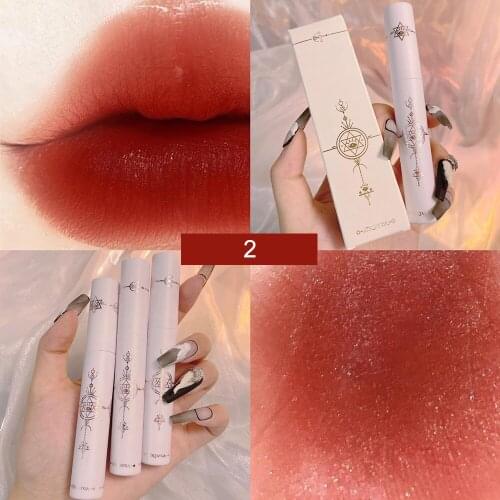 1Pcs Waterproof Velvety Matte Lipstick Long Lasting Lip Gloss Nonstick Cup Not Fade Makeup Lipgloss Beauty Cosmetics