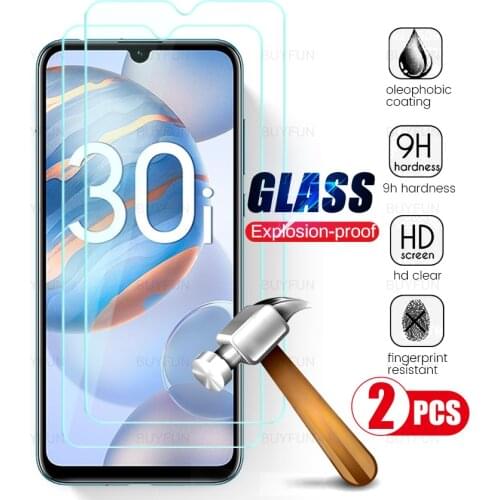 2pcs full cover screen protectors tempered glass for honor30i honor30 honor30s honer honor xonor 30 s i 30s 30i protective film