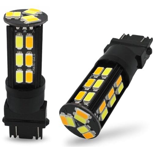 10Pcs Factory Supply T20 1157 3157 7443 5730SMD 750LM Daytime Running Turn Singal Brake Car Lights Lamp White 12V