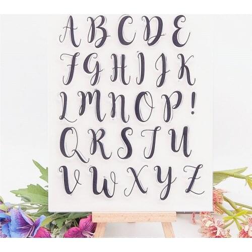14*18CM Letter D Transparent Clear Stamps / Silicone Seals Roller Stamp For DIY Scrapbooking Photo Album/Card Making
