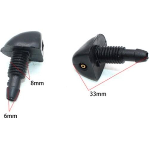 2pcs/pair Car Windshield Washer Wiper Nozzle Spray Jets Car Auto Windscreen Car Front Window Glass Water Spray Nozzles Universal