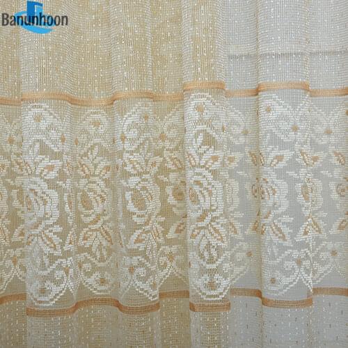 2019 Curtains Dormitorio New Luxury Lace Hollow Tulle Fabrics For Bedroom Window For The Drapes/panels Screening