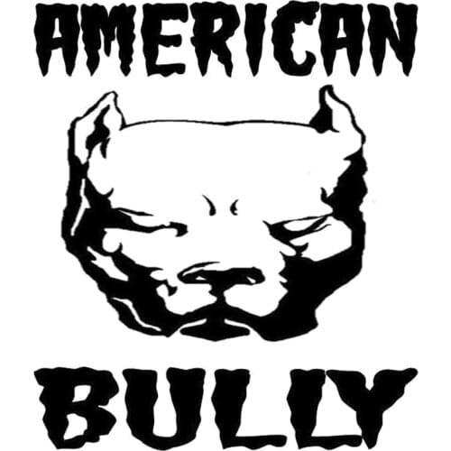 Aliauto Creative Car Sticker American Bully Dog Fashion Decor Vinyl Accessories PVC Decal for Renault Megane 3 Touran,14cm*12cm