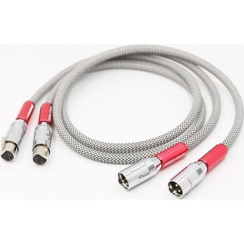 QED signature OCC silver plated Audio silver plated hifi XLR audio cable xlr audio video cable