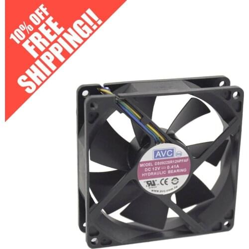 AVC 9025 DS09225R12HPFAF 12V 0.41A 4 line CPU cooling fan 92 * 25MM