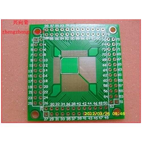 Free Shipping!!! QFP64 ~ QFP100Pin / paste transfer line TQFP64-TQFP100 adapter plate /Electronic Component