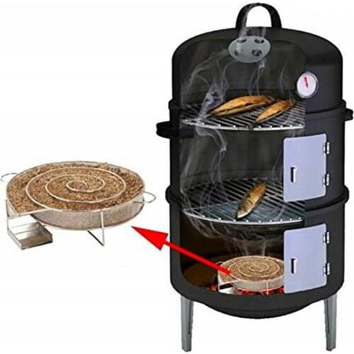 Smoke Generator for BBQ Grill Smoker Wood Dust Hot Cold Smoking Salmon Meats Fish WXV Sale