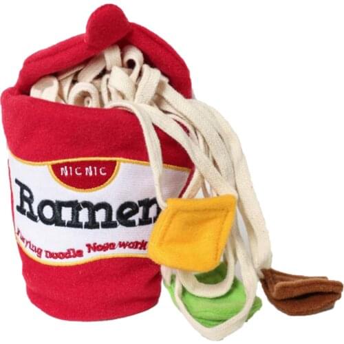 Pet Dog Snuffle Toy Ramen Treats Toy Pet Leak Food Anti Choking Toys Puppy Dog Training Nose Work Toy for Pet Slowing Feeding