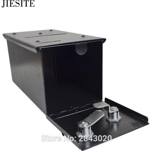 JIESITE Case Poker Chips Bank Double Security Money/Tips Case Professional Coin Box - Iron Safe Box