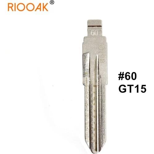 5pcs GT15 #60 2 In 1 Lishi Key Blade Uncut Metal Shearing Teeth Blank Engraved Line Blade For Fiat Palio Ferrari
