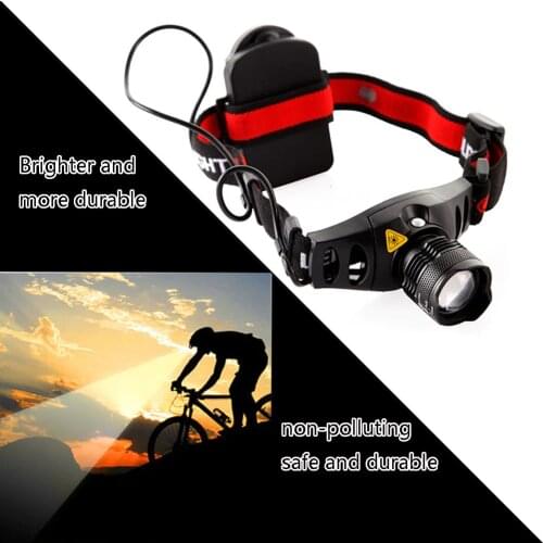 Adjustable Focus Zoom in/out 2000LM Q5 LED Headlight Headlamp Outdoor Camping Sports Head Light Lamp with 4 Mode Switch Lighting