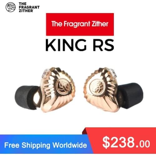 TFZ KING RS Monitor Earphone In-Ear HiFi Ear-Back Noise Reduction Music Headphone Earplugs with Detachable Cable 0.78 3.5mm