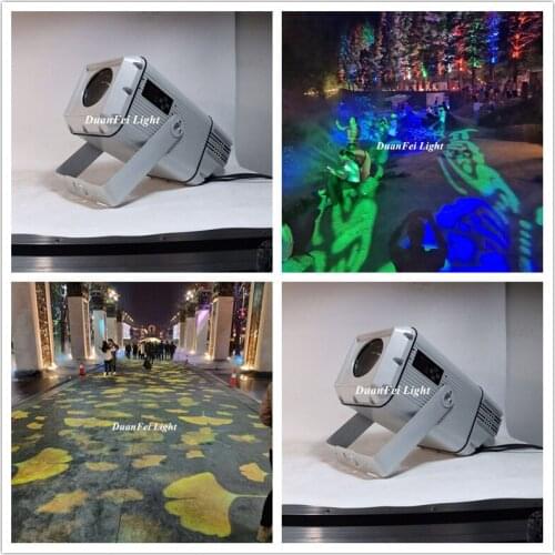 4pcs high power led 200W/400W light outdoor wateproof Pattern Machine Gobo Projector Dynamic Rainbow Effect Light