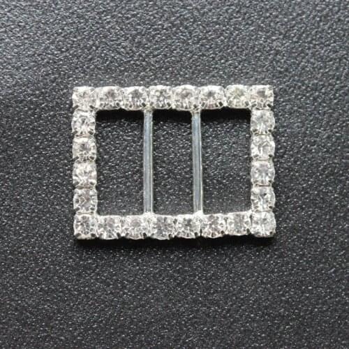 2018 Direct Selling Rushed 20pcs 30*22*mm Rectangular Double Bar Diy Rhinestone Buckles D Newe Stseller On Sale Free Shipping