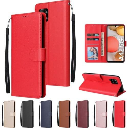 Luxury Pu Leather Wallet Flip Case For Samsung Galaxy A42 A12 A22 A32 A52 A72 A82 5G Stand Cover
