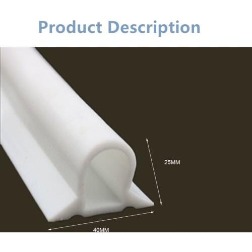Silicone Water Retaining Strip Bathroom Water Stopper Flood Shower Dam Barrier Bathroom Collapsible Dry And Wet Separation
