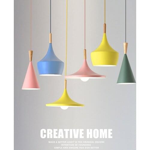 Nordic Modern Pendant Lights Restaurant LED Pendant Lamps Wooden Hanging Lamp for Dining Room Hotel Bedroom Kitchen Lighting