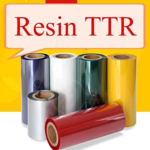 GREEN Color Thermal Transfer Ribbon 110mm x 100 meters Resin ribbon for barcode printers 1 inch core