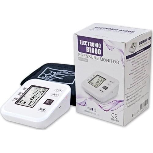 USB Medical Household Digital Arm Cuff Blood Pressure Pulse Heart Rate Tonometer Meter Home Portable Sphygmomanometer Monitor