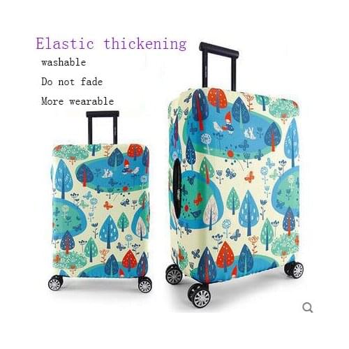 Thickenable travel suitcase bag Travel trolley dust cover bag 22/28 inch elastic thickened trunk cover