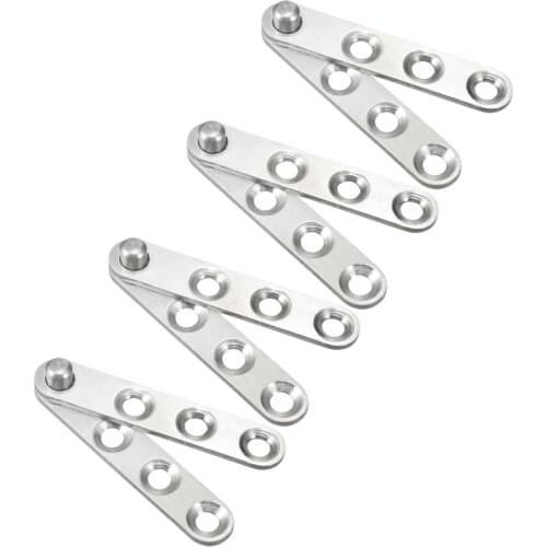 Uxcell 1-4set 59x11x10mm Stainless Steel 360 Degree Rotating Door Pivot Hinge for Home Door Window Cabinet Install Tools