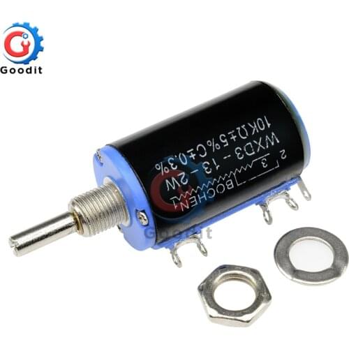 WXD3-13-2W 10K ohm Multiturn Wirewound Potentiometer Adjustable Resistor