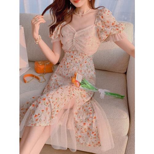 XIZOU Long Sleeve Summer Dresses