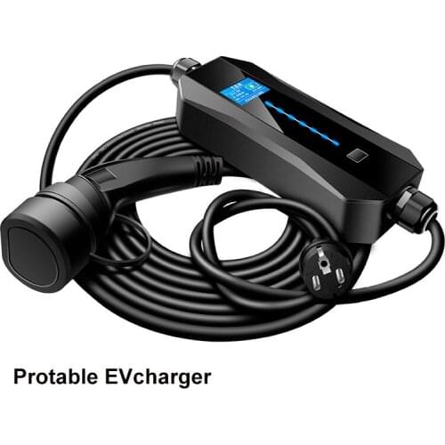 Mobile EV Charger AC 11 KW 6-16A Type2 Electric Car Fast