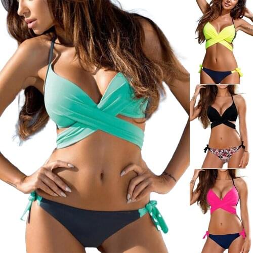 Swimsuit Ladies Bikinis Set Women Plus Size Womens Brazilian Bikini Woman Swimsuits 2021 Bathsuit Suit With Ties Swimwear Sexy