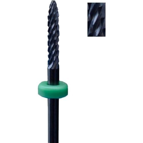 1pcs Black Ceramic Nail Drill Bit - Under Nail Cleaner Bit -C