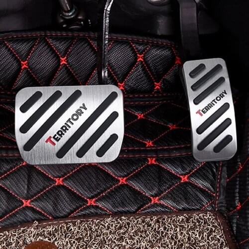 For Ford Territory 2020 2021 AT Car Accelerator Pedal Footrest Brake Pedals Non-Slip Cover Pads Trim Car Styling Accessory 2pcs