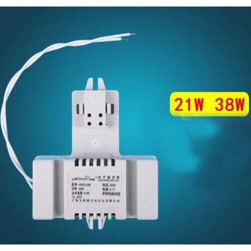 2D Butterfly Lamp Ballast 21W 38W Square 4 Needle Ceiling Lighting Fluorescent Lamp Electronic Rectifier Ballast