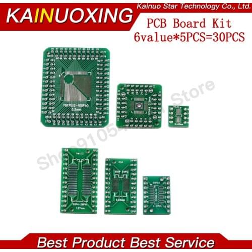 30PCS PCB Board Kit SOP24 SOP8 SOP14 SOP16 SOP20 SOP28 SMD Turn To DIP Adapter Converter Plate SOP 8 14 16 20 24 28 igmopnrq