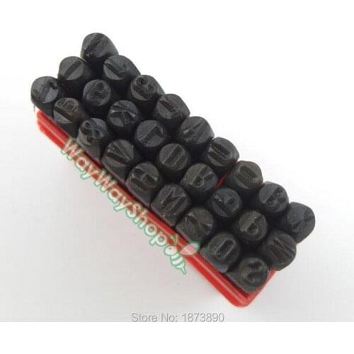 8mm ALPHABET Die Punch Letter Steel Stamp in Case for Jewelers Set METAL
